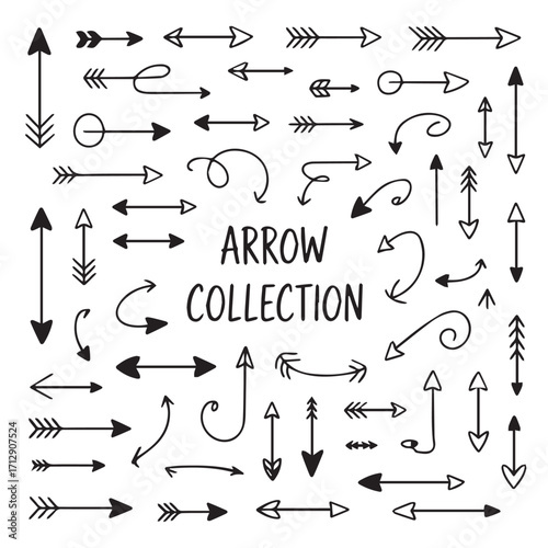 creative arrow vector bundle with straight curved zigzag and decorative arrowheads perfect for graphic design projects