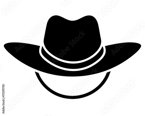 cowboy hat  silhouette vector,cowboy hat icon vector