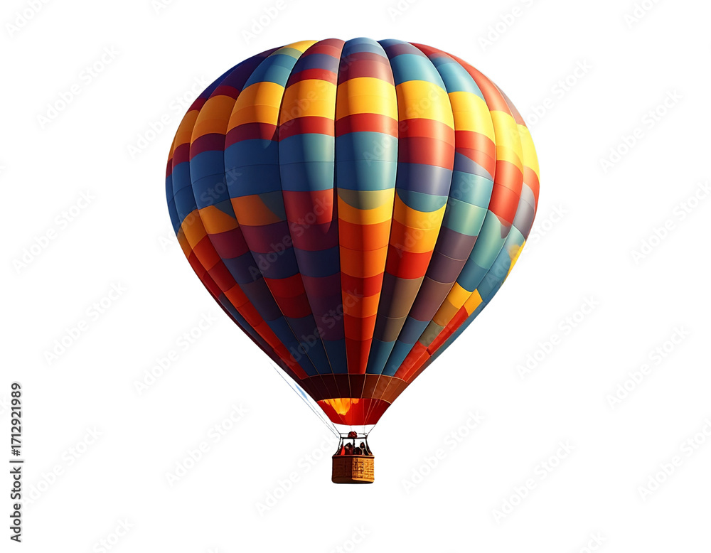 Naklejka premium Hot air balloon, PNG 
