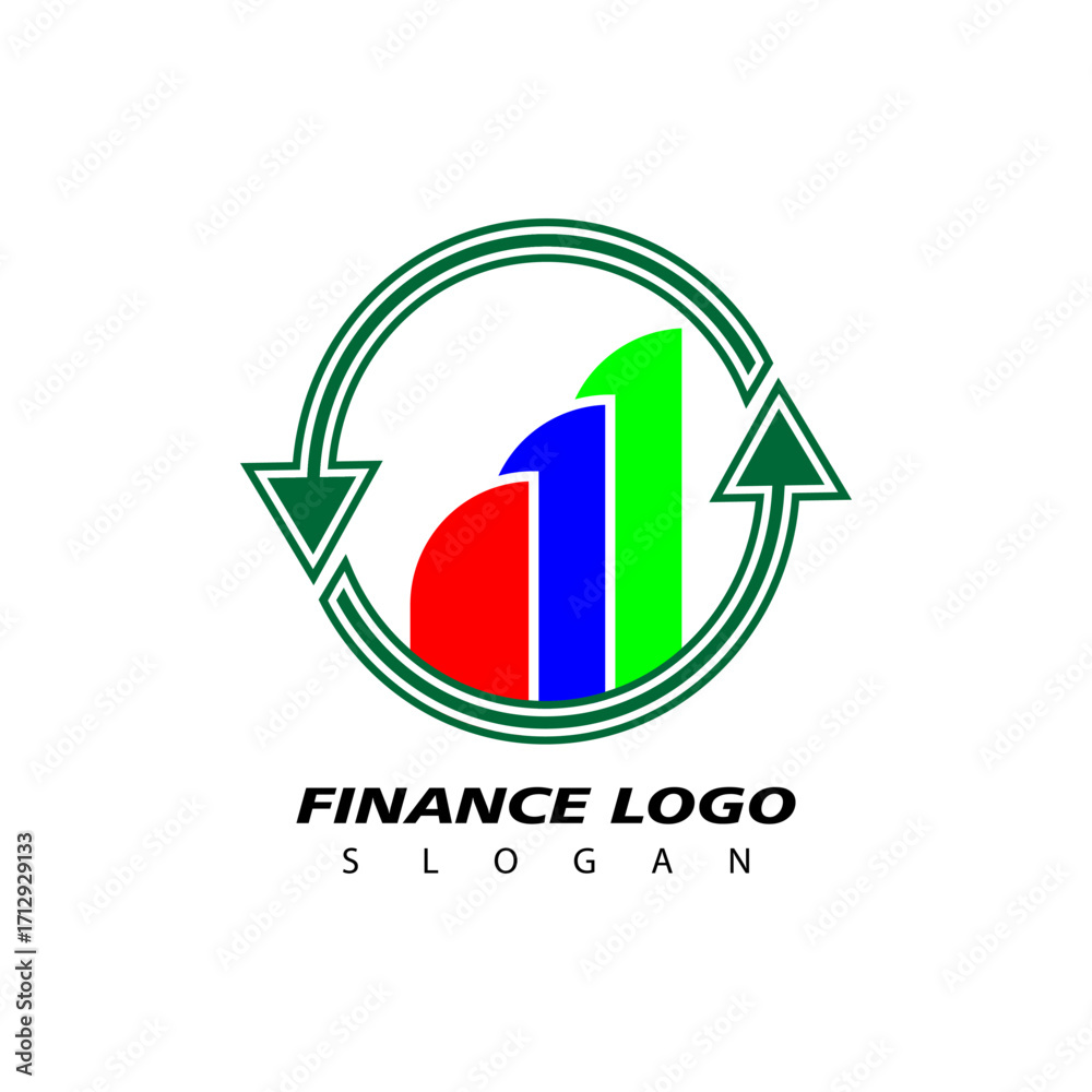 Fototapeta premium Finance and Accounting Logo Design Vector. Vector illustration