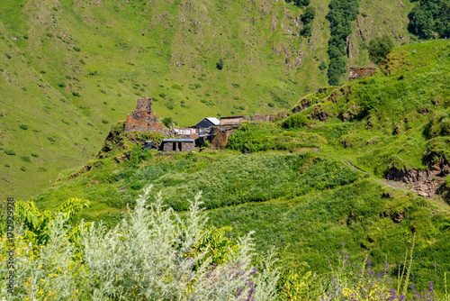 Ardot, an ancient village in the highlands of Khevsureti, Georgia