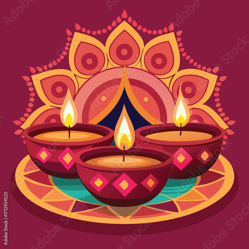 Candlelight day vector illustration design