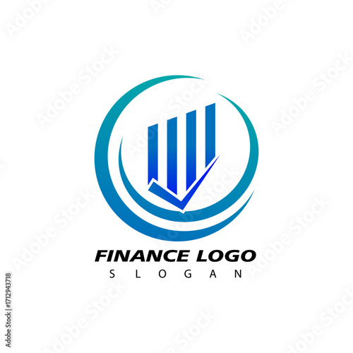 Finance and Accounting Logo Design Vector. Vector illustration