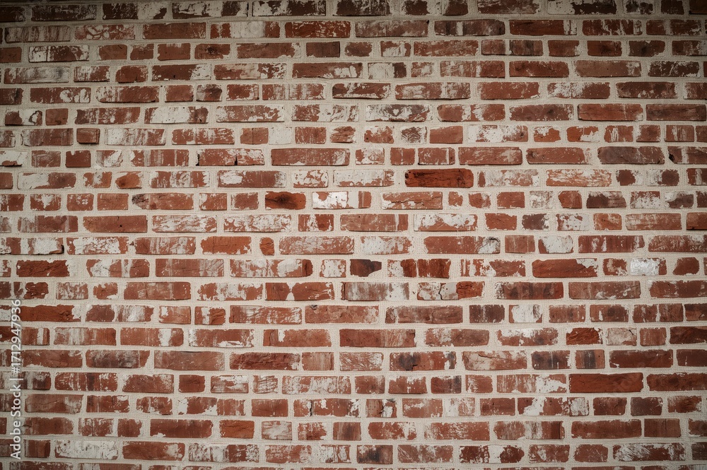 Fototapeta premium Vintage Brick Facade with Darkened Edges