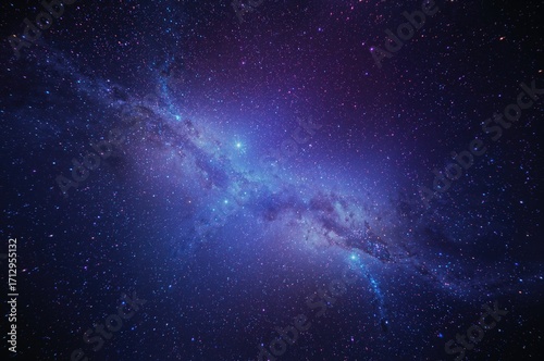Cosmic panorama featuring stars, nebulae, and galaxies in deep space
