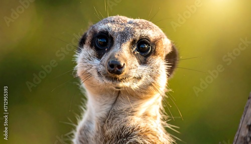 Close-up of a meerkat's face (1)