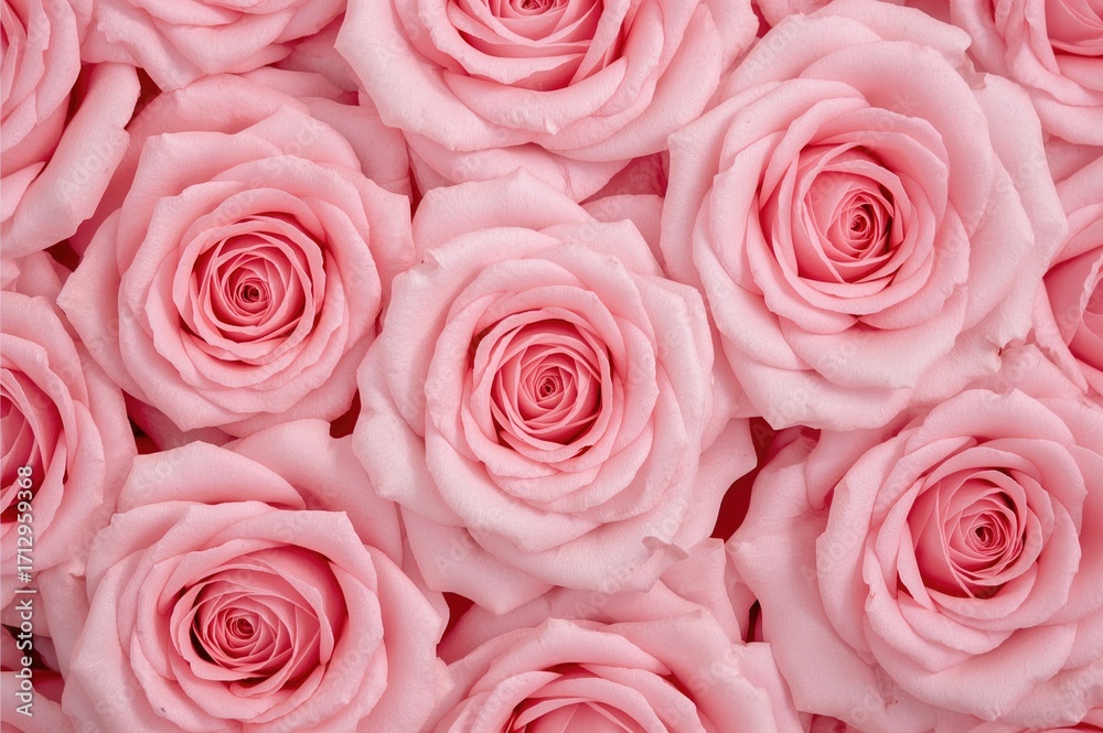 Fototapeta premium Delicate roses in a romantic design