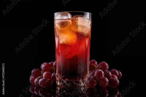 High glass filled with chil...