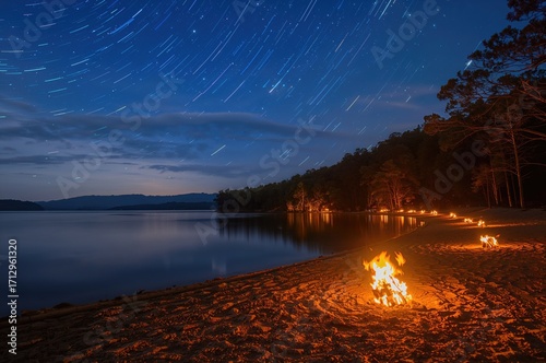 Night sky filled with stars...