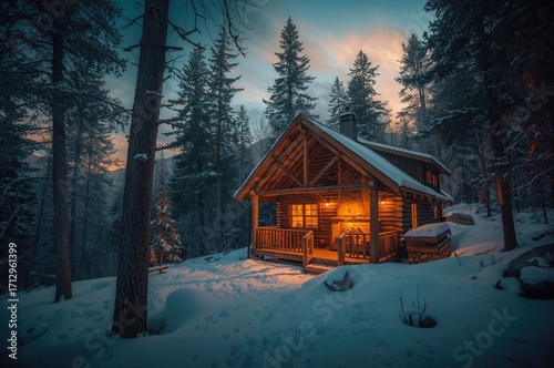 A snug mountain retreat emb...