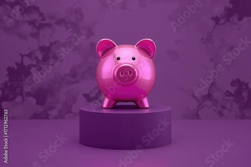 Close-up of a piggy bank le...