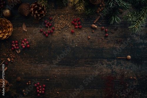 Golden pine cone Christmas ...