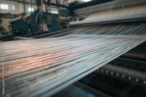 Artificial fiber yarn on an...
