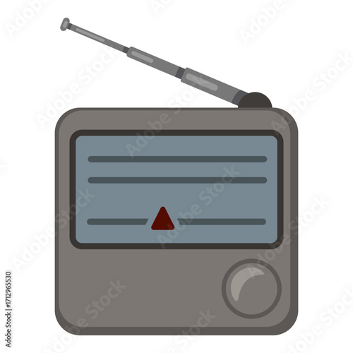 Vector Flat Design Icon - Radio