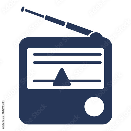 Vector Isolated Basic Icon - Radio