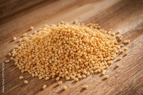 Grilled couscous kernels sp...