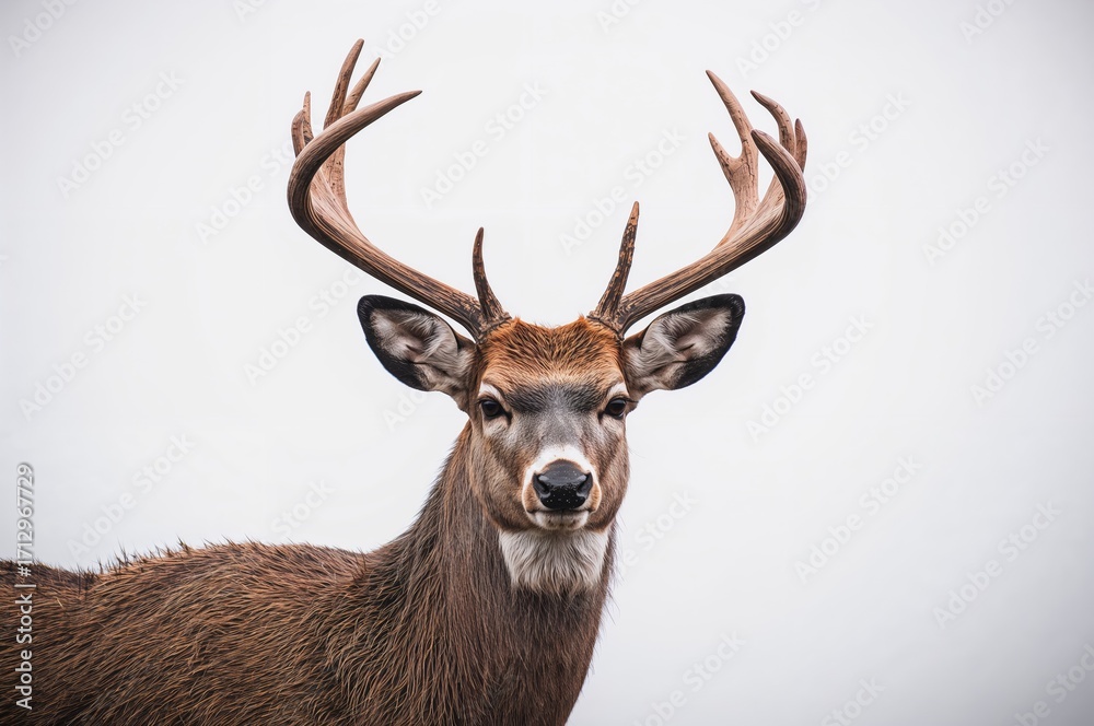 Fototapeta premium One of the biggest deer species is the red deer.