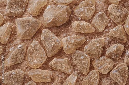 Large brown sugar rock cand...