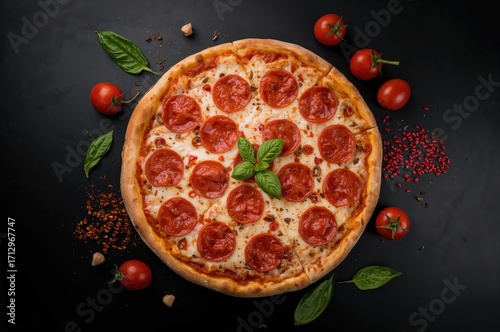 Overhead shot of spicy pepp...