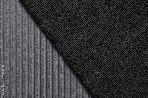 Close-up view of thick blac...