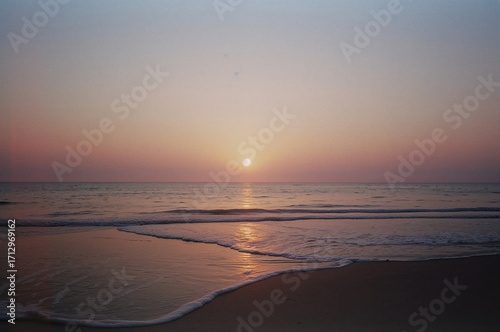 Twilight Over Ocean and Sho...