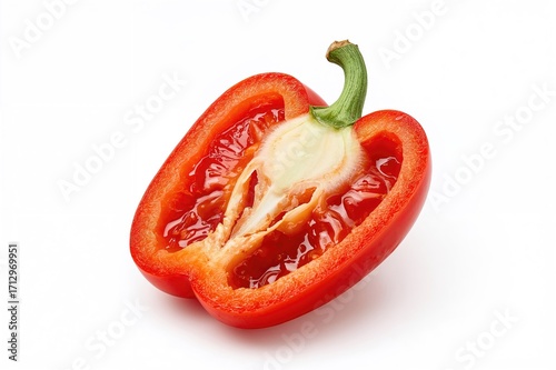 Isolated slice of sweet pep...