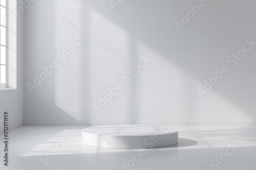 Minimalist white studio fea...