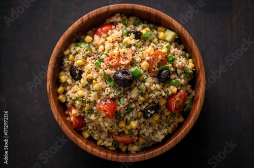 Grain salad featuring sweet...