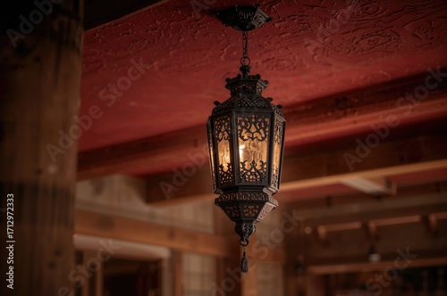Decorative lantern against ...