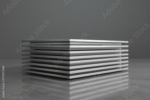 Pile of stainless steel fla...