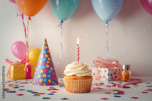 Delicious birthday cupcake ...