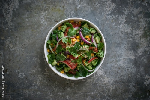 A vegetable and leafy green...