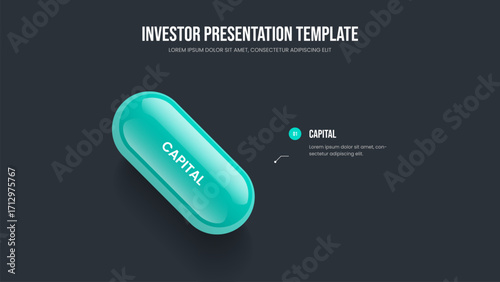 Consulting Insight One Option Infographic Slide Template. Business Review Presentation Layout Vector Illustration. Visual Overview 1 Element Diagram Slideshow Design.