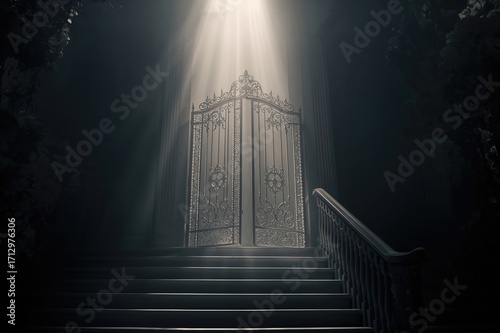 Ethereal light shining down...