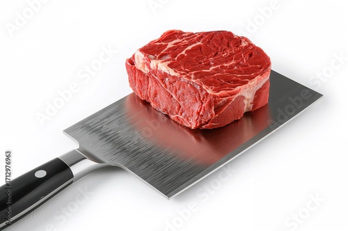 Raw top sirloin steak or pi...