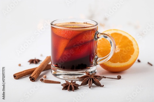 Delicious spiced wine with ...