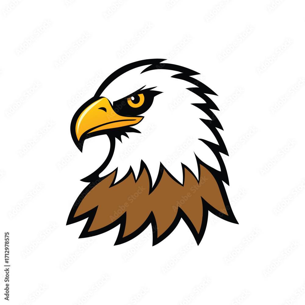 Fototapeta premium Eagle vector icon on