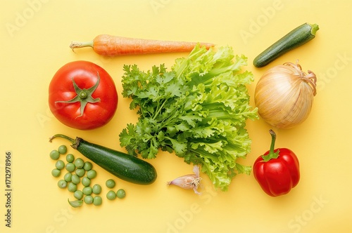 Arrangement of Fresh Vegeta...