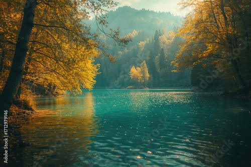 Sunny season by the water s...
