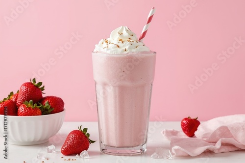 Creamy berry-flavored milk ...