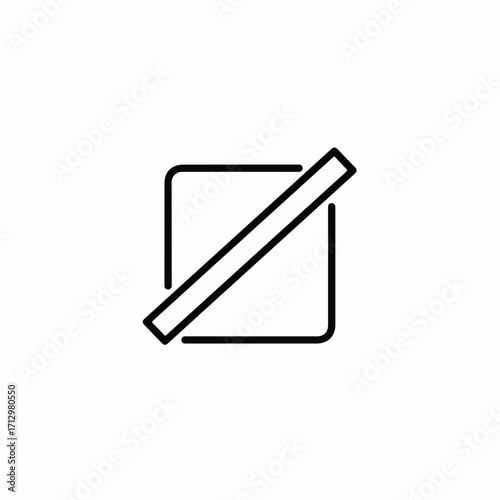 Simple outline symbol indicating a disabled or unavailable option