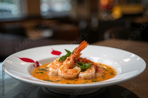 Shrimp cooked in a spicy he...