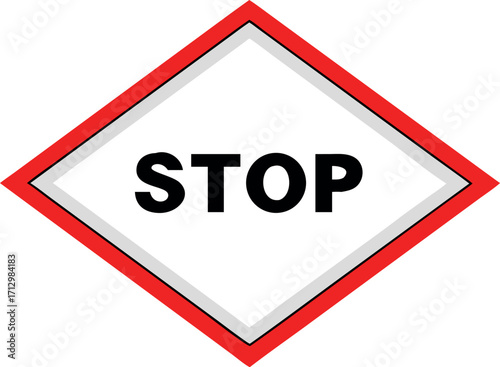 stop sign is prohibited, Stop traffic sign vector illustration
