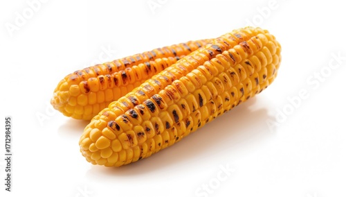 Delicious roasted corn on a...