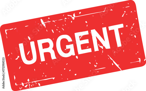 Urgent stamp symbol shadow, label sticker sign vector illustration 