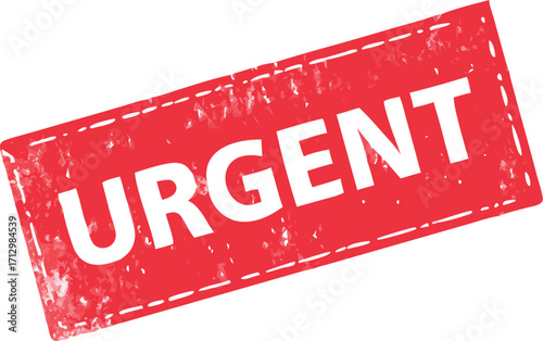 Urgent stamp symbol shadow, label sticker sign vector illustration 
