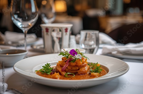 Authentic Asian dishes serv...