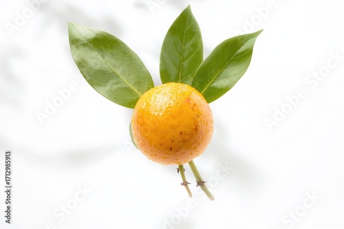Isolated loquat fruit with ...