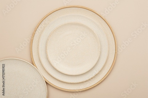 Three various sized dishes ...