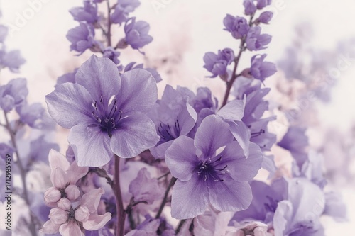 Soft vintage-style floral b...